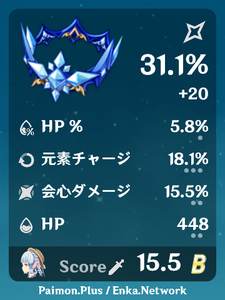 氷風会心率冠 15.5